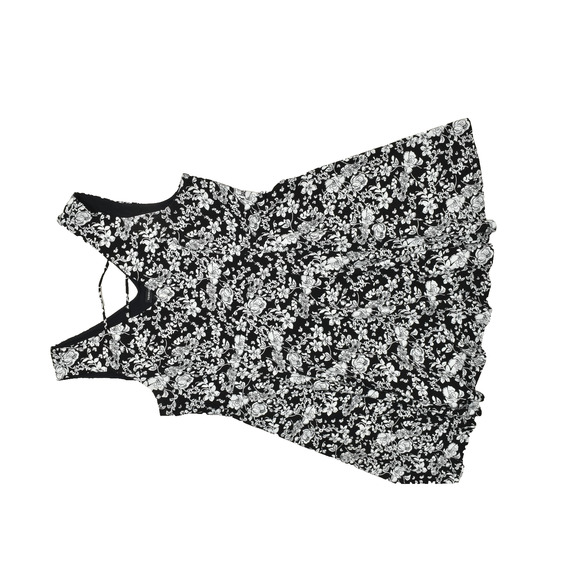 Torrid Black White Floral V Neck Midi Dress Plus Size Size 3 Polyester - Picture 1 of 8